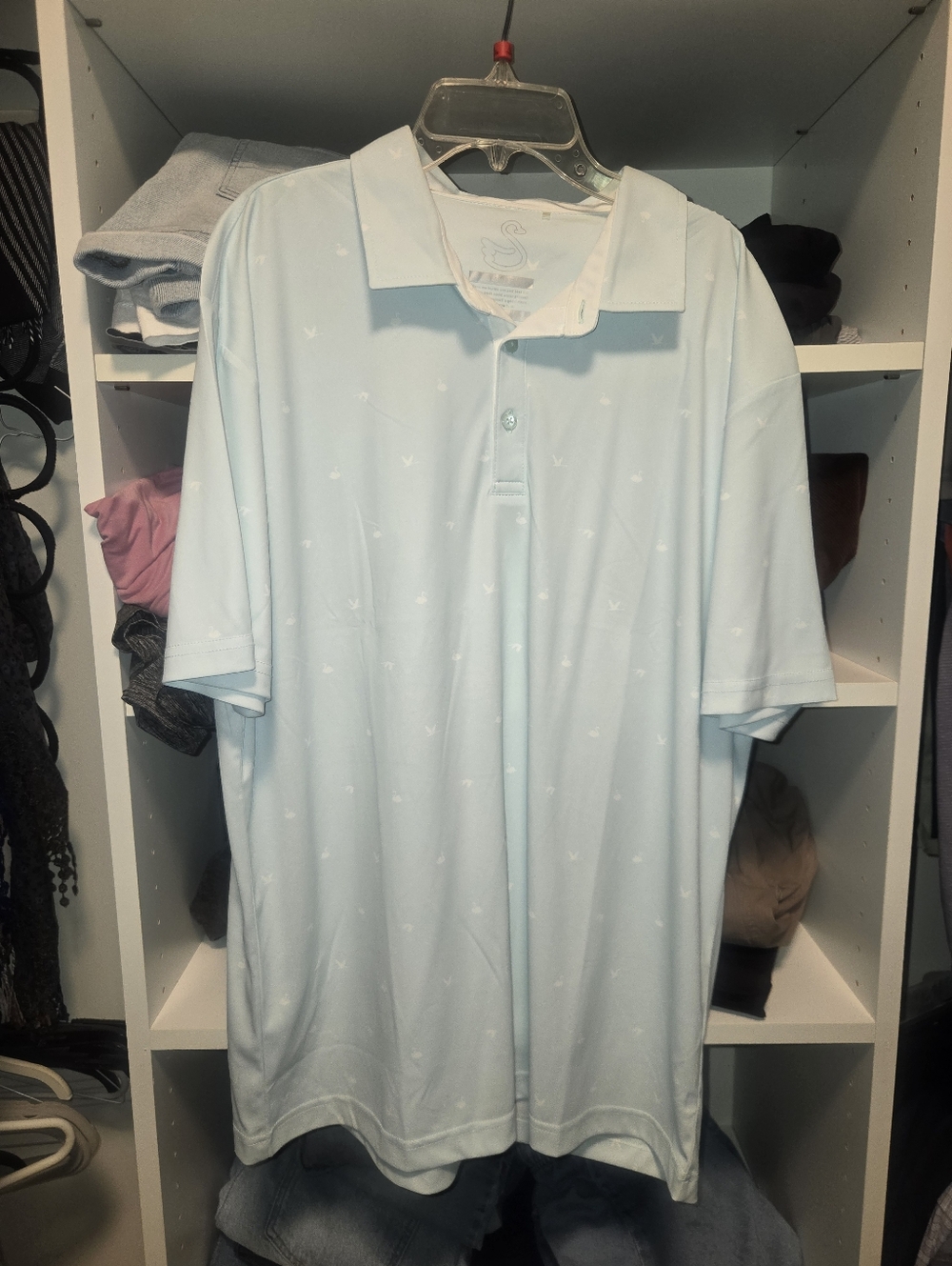 Swannies Light Blue Men's Polo Shirt